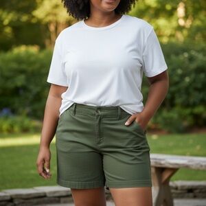 J. Crew Forest Green Women's Bermudas. Size 14.